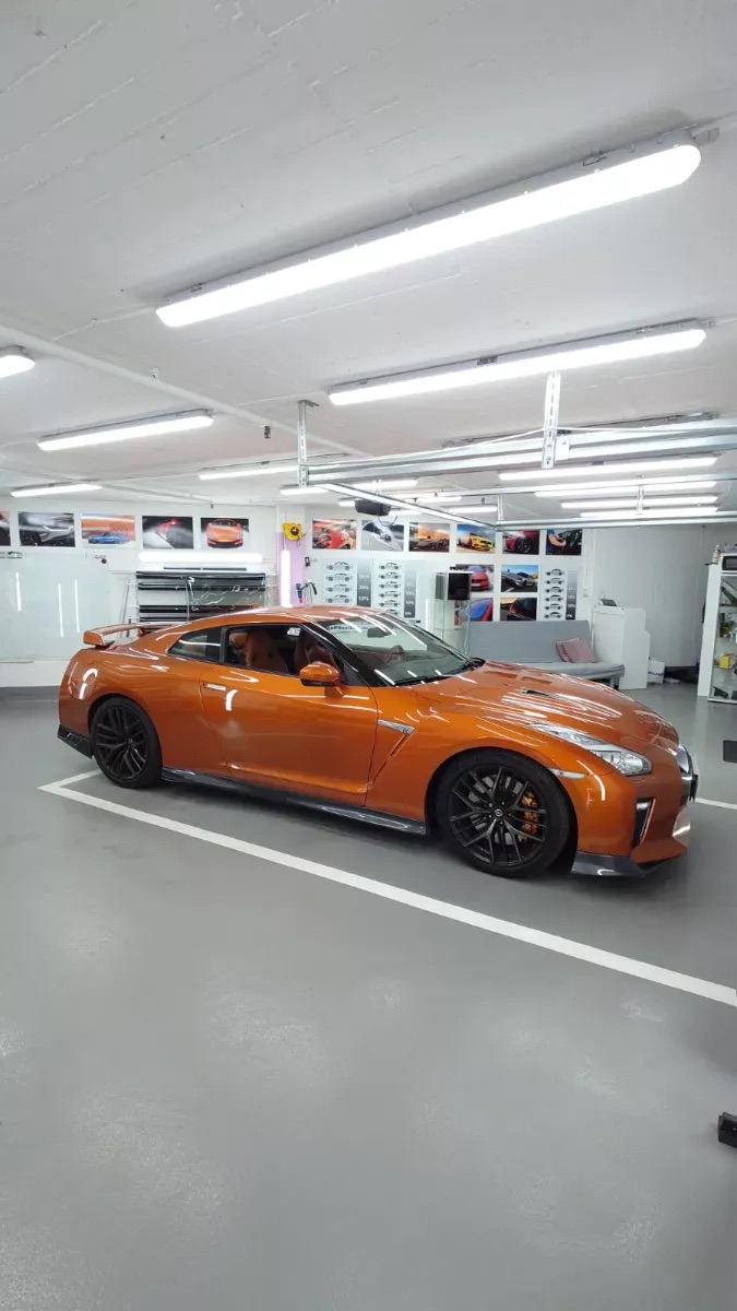 Nissan GT-R behandlad hos Fordonsstudion i Solna