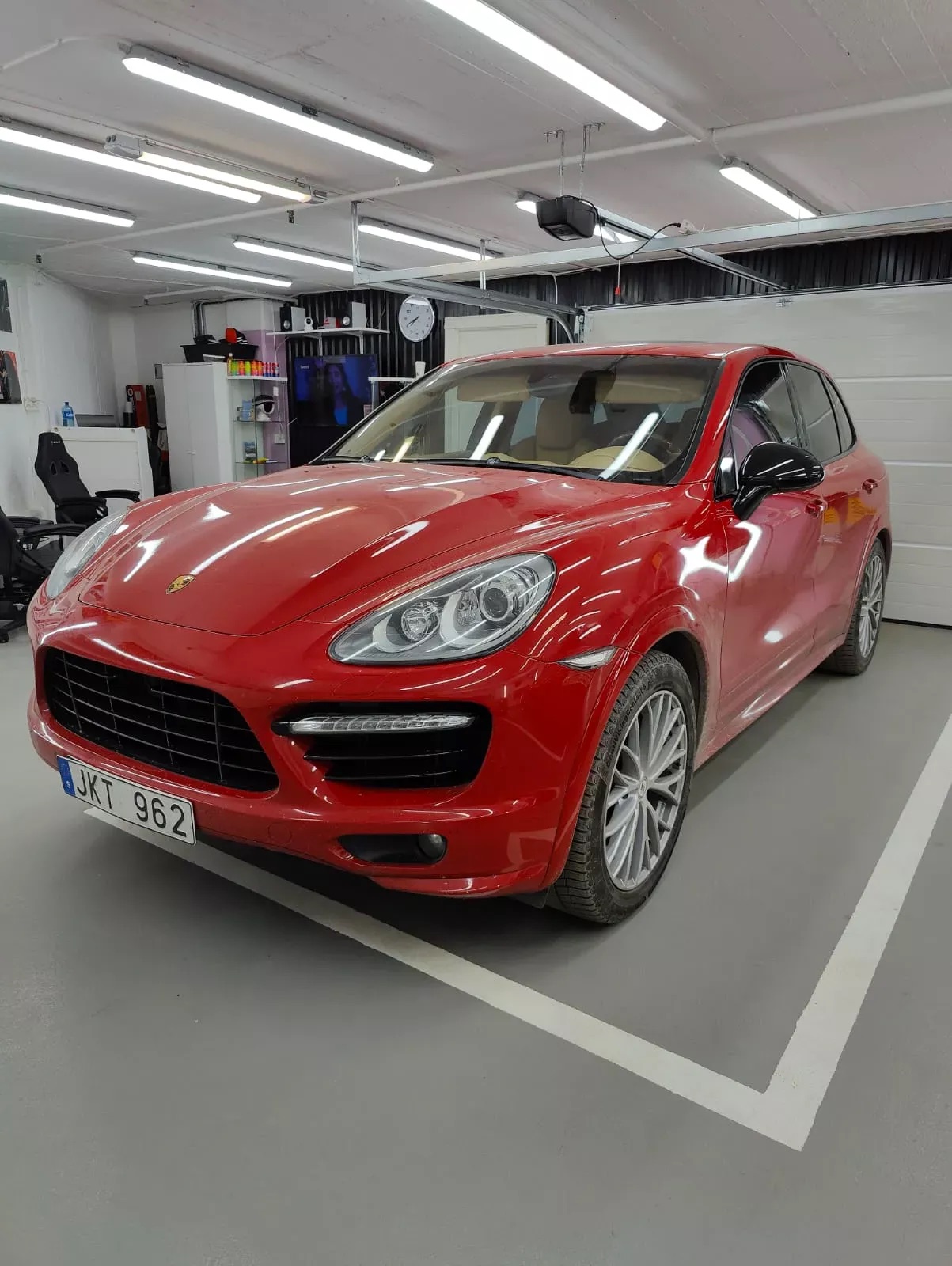 Porsche Cayenne efter solfilmsmontering